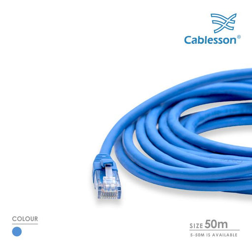 Cablesson Cat6 Ethernet Gigabit Lan network cable RJ45 Blue - hdmicouk