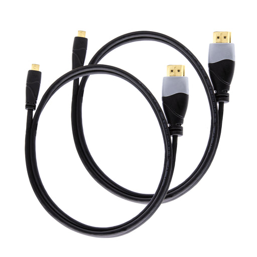 2 Pack Ivuna Micro HDMI Cable (1.5m) Bundled single items