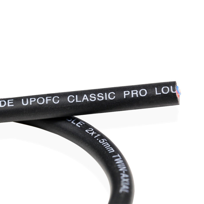 Van Damme Black Series Tour Grade 2 x 1.50mm Twin-Axial Speaker Cable, Black 268-515-000 50 Metre / 50M - hdmicouk
