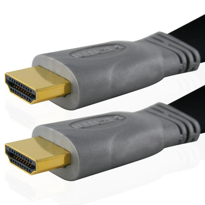 Cablesson Flat High Speed HDMI Cable - 1.5m - Black - hdmicouk