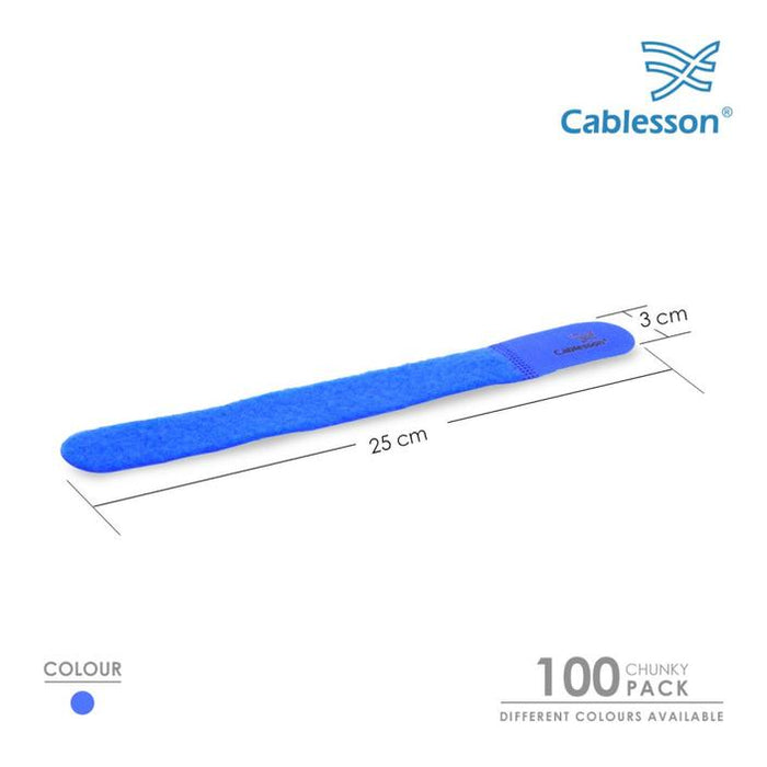 Cablesson Reusable Releasable Hook and Loop Nylon Velcro Cable Ties - hdmicouk