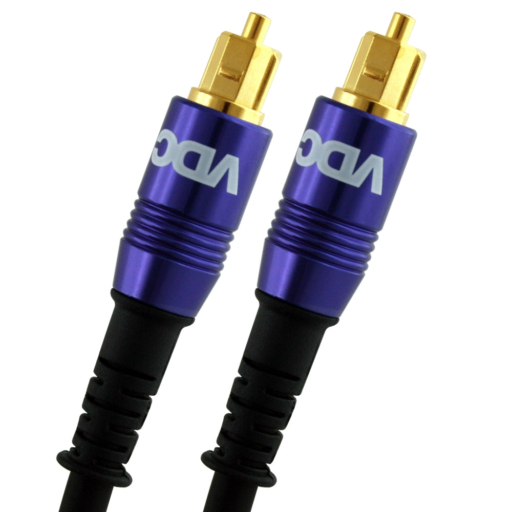 VDC 3m Optical TOSLINK Digital Audio SPDIF Cable - Purple - hdmicouk
