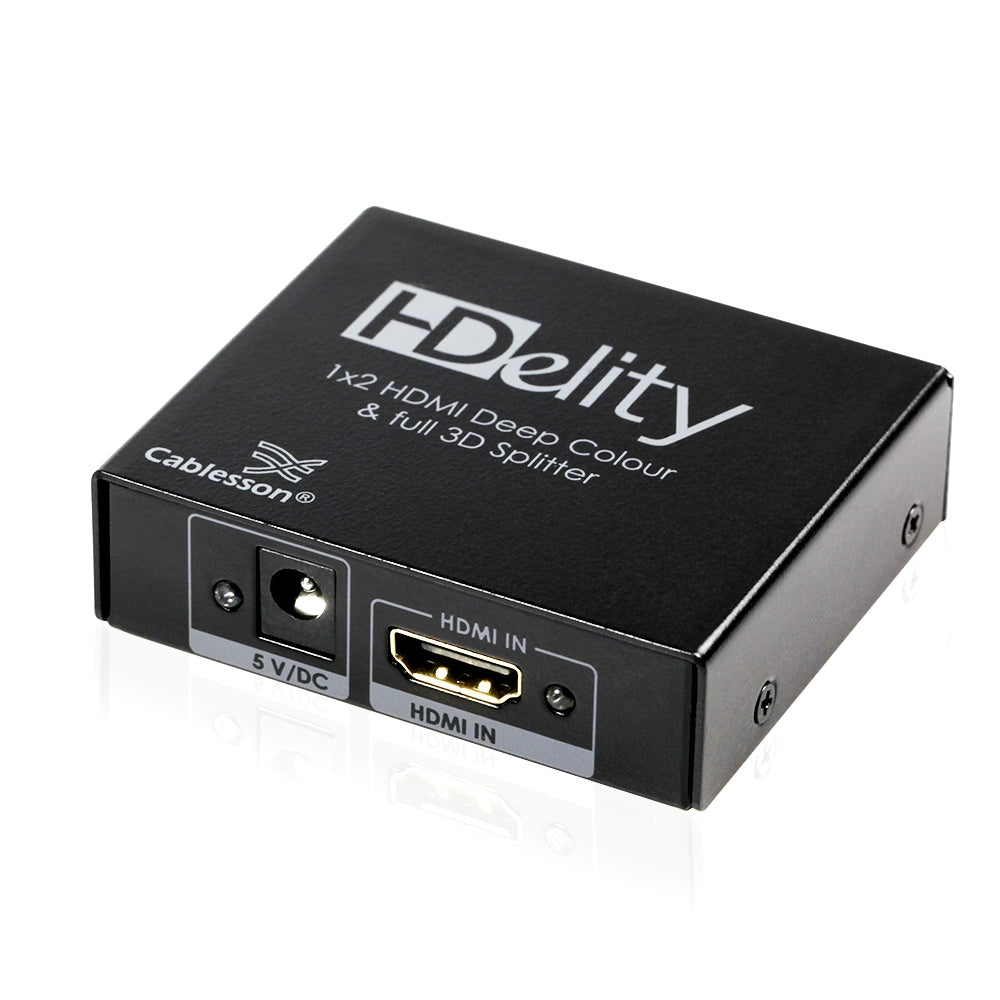 Spitter Box Cablesson - 2 Way 4K HDMI SPLITTER BOX (1 input 2 output) - Active Amp