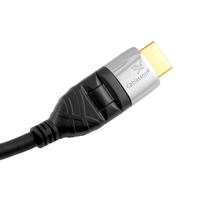 Cablesson Ivuna Flex Plus 2m High Speed HDMI Cable - Black - hdmicouk