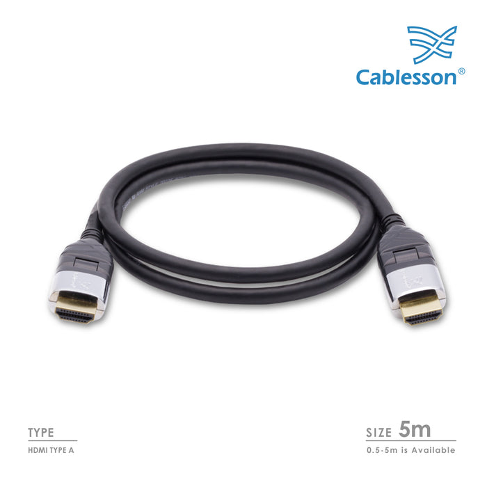 Cablesson Ivuna 5m Flex 4k HDMI Cable Black