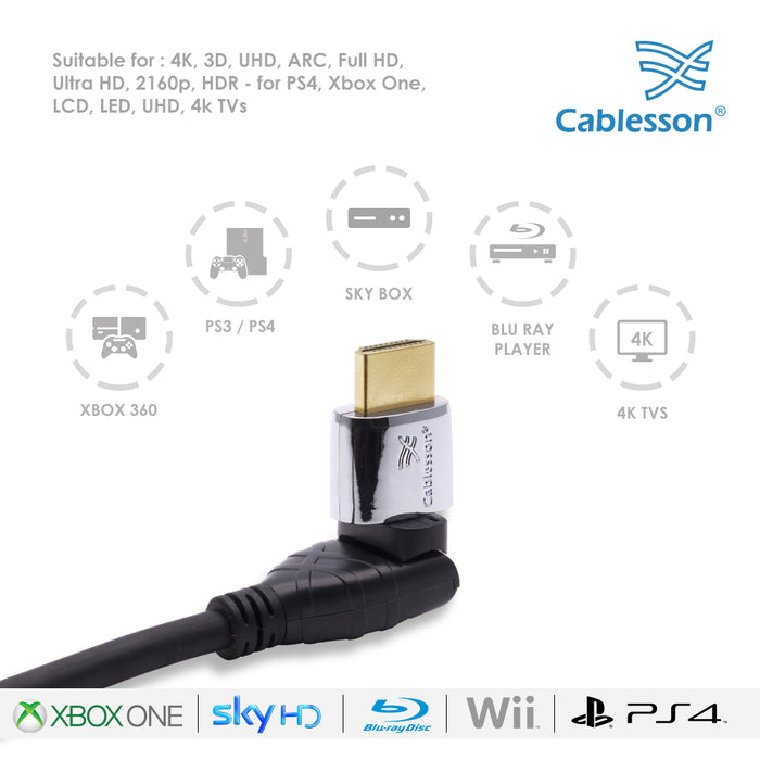 Cablesson Ivuna 5m Flex 4k HDMI Cable Black