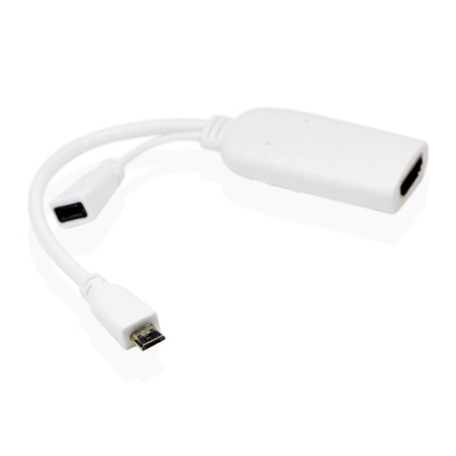 Cablesson Micro USB MHL to HDMI Adapter HDTV AV cable - White - hdmicouk
