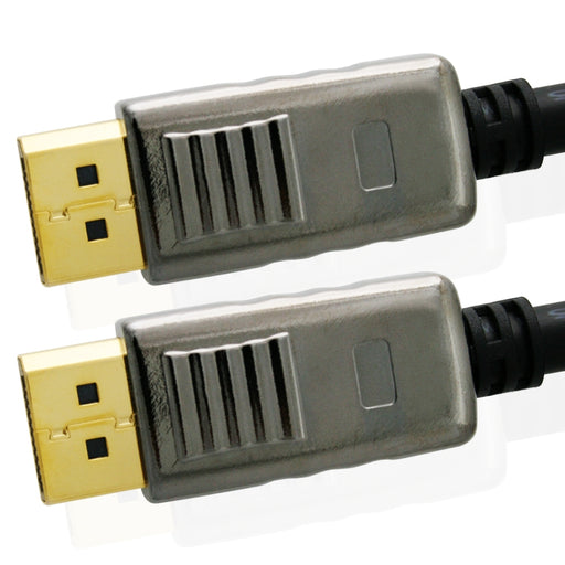 Mithra DisplayPort to DisplayPort cable with locking - 10m, Male to Male - Apple, PC - DP 20pins connection, v1.2 displayport - gold plated connectors - for dp monitor with dp connector - hdmicouk