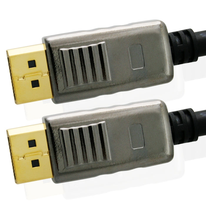Mithra DisplayPort to DisplayPort cable with locking - 12m, Male to Male - Apple, PC - DP 20pins connection, v1.2 displayport - gold plated connectors - for dp monitor with dp connector - hdmicouk