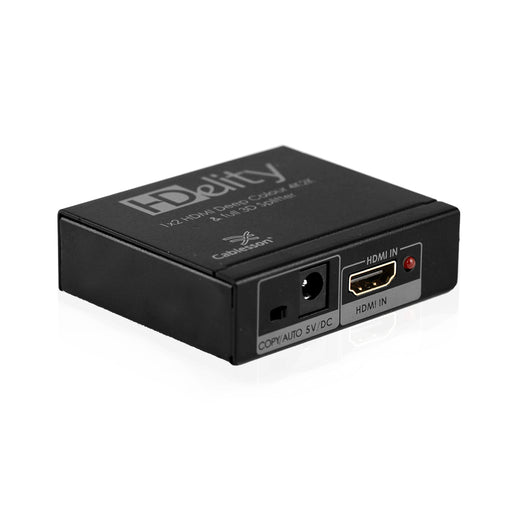 Cablesson HDelity 1x2 HDMI splitter with 4K2K (Adv EDID)+XO Platinum 1.5m High Speed HDMI Cable with Ethernet - Silver