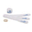 Cablesson Nylon Velcro Cable Ties Slim Pack of 20 - White - hdmicouk