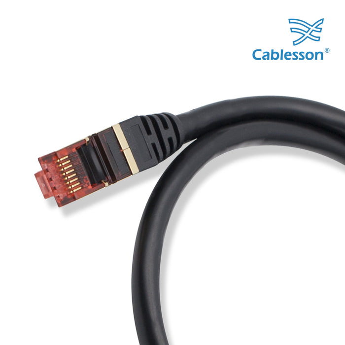Cablesson 7.5m Ethernet Cable Cat7 LAN Cable With RJ45 - Black - hdmicouk