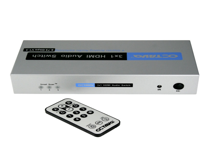 Octava HDA31-UK 3x1 HDMI + Audio Switch - hdmicouk