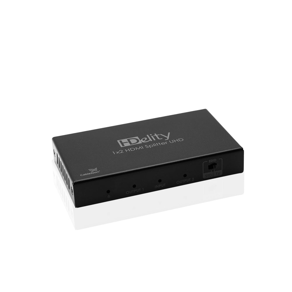 Cablesson HDelity 1x2 HDMI 2.0 Splitter with EDID 18G Active Amplifier - hdmicouk