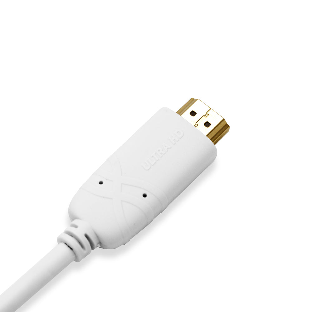 Cablesson 3m Mini Display Port 1.2 to HDMI 2.0 Male Cable White - hdmicouk