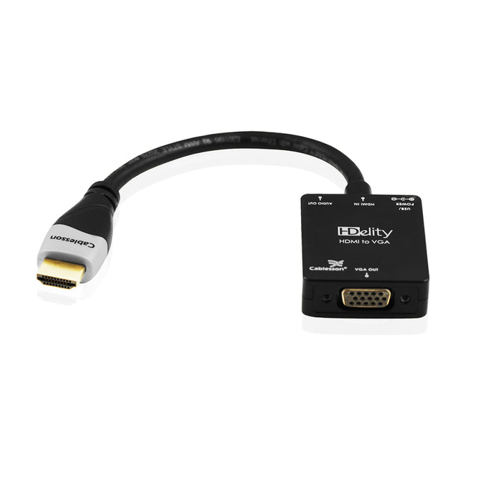 Cablesson HDMI to VGA Video Converter Adapter Cable Black - hdmicouk