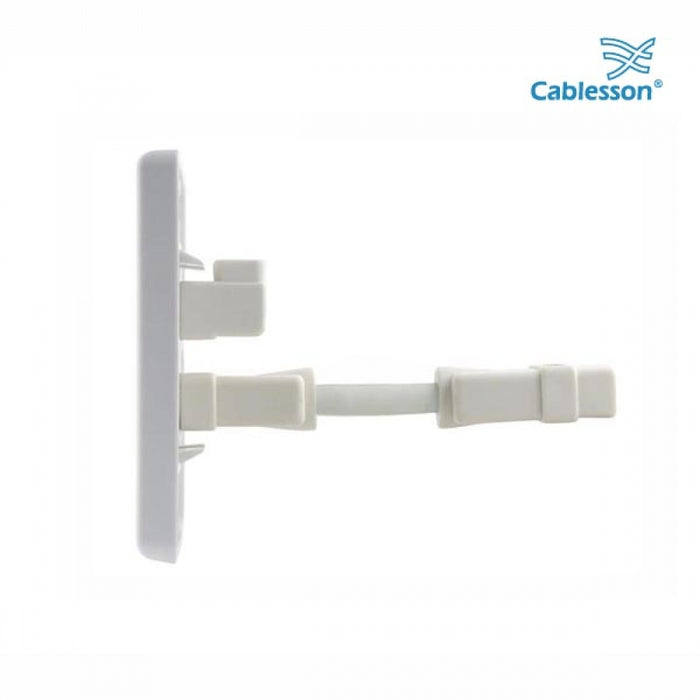 Cablesson HDMI Wall-Face Plate Dual Connector - 100/A / White Standard Size Face Plate / Supports all HDMI versions up to 1.4a / 2.0 with High Speed Ethernet / SKY HD, Blu-ray, 3DTV, 1080p / 24k Gold Plated Connector - hdmicouk