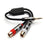XO Aux Audio 3.5mm Male Plug to 2 RCA Female Jack Stereo Y Cable - hdmicouk