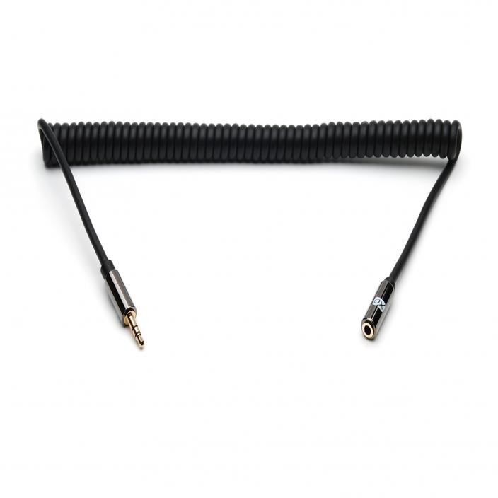 XO 3.5mm Jack Coiled Stereo Audio Cables - 3m - hdmicouk