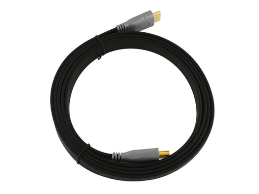 Cablesson Flat 2m High Speed HDMI Cable (HDMI Type A, HDMI 2.1/2.0b/2.0a/2.0/1.4) - 4K, 3D, UHD, ARC, Full HD, Ultra HD, 2160p, HDR - for PS4, Xbox One, Sky Q, LCD, LED, UHD, 4k TVs - Black - hdmicouk