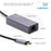 Cablesson USB Type C to RJ45 Adapter 0.23m - Male to Female - 1000m