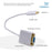 Cablesson USB Type C male to VGA female adapter with aluminum shells 0.23M 1080P@60Hz for Macbook Pro, Macbook, Google Chromebook Pixel, Dell XPS 13 / 15, Lenovo Yoga 900 - White