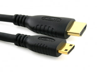 Premium Plus 2M (2 Meters) Mini HDMI to HDMI Cable with Ethernet (Latest 1.4a / 2.0 version) Gold Plated 3D Full HD 1080p 4k2k - use with Panasonic, Sony, JVC, Nikon, FujiFilm Camera and Camcorder Ideal For Connecting HD Devices using the Mini HDMI Conne - hdmicouk