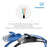 Cablesson 0.5m Cat6 Ethernet LAN cable 2 Pack (Black/Blue) - hdmicouk