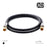 XO - Male to Male Shielded TV/AV Aerial Coaxial Cable with Gold Plated Connector -Black - hdmicouk