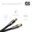 XO - Male to Male Shielded TV/AV Aerial Coaxial Cable with Gold Plated Connector -Black - hdmicouk