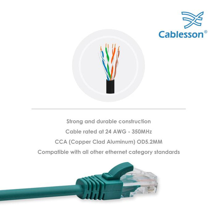 Cablesson Ethernet Cable Cat5e (Cable Pack + Cable Ties) - hdmicouk