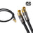 XO - 2 M Coax (Male) Right Angle to Coax (Male) Right Angle Cable - Black