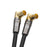 XO - 8m Male to Male Shielded TV/AV Aerial Coaxial Cable - Black - hdmicouk