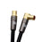 XO - Male to Male Shielded TV/AV Aerial Coaxial Cable Gold Plated Connector - Black - hdmicouk