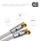 XO -Male to Male Shielded TV/AV Aerial Coaxial Cable Right Angled Gold Plated Connectors - White - hdmicouk