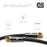 XO - 5m Male to Male Shielded TV/AV Aerial Coaxial Cable Right Angled Gold Plated - Black - hdmicouk