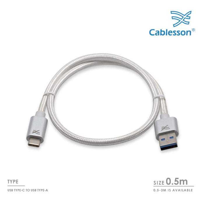 Cablesson Maestro 0.5m USB C to USB A Cable - hdmicouk