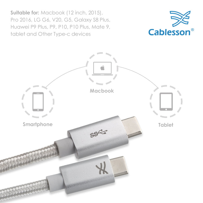 Cablesson Maestro 1m USB Type C to USB C Cable - hdmicouk