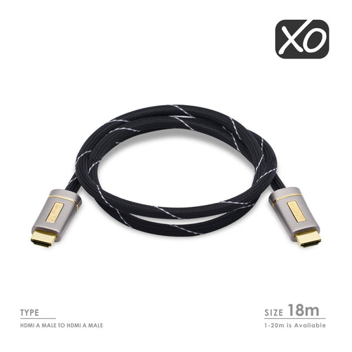 XO PLATINUM HDMI TO HDMI Cable Version High-Speed with ETHERNET - 18m - hdmicouk