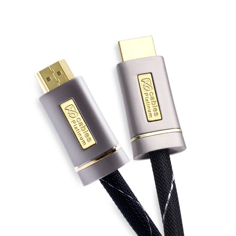 XO Platinum 15m High Speed HDMI Cable - Silver - hdmicouk