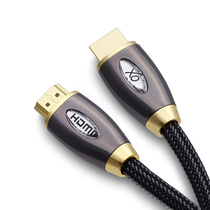 XO PRO GOLD 2m High-Speed HDMI Cable - Black - hdmicouk