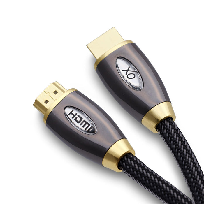 XO Platinum PRO GOLD 12m High Speed HDMI Cable - Black - hdmicouk