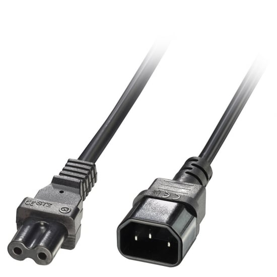 LINDY 30311 1m IEC C14 to IEC C7 (Figure 8) Power Cable