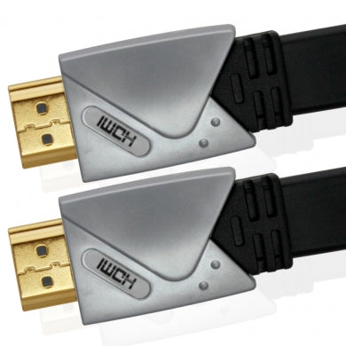 XO Platinum 4m Flat Metal HDMI TO HDMI Cable *New Version High-Speed* FULL HD 1080p High-Speed for XBOX 360, PS3, SKYHD, VIRGIN BOX, DVD, BLU-RAY, HDTV, LCD, LED, PLASMA - hdmicouk