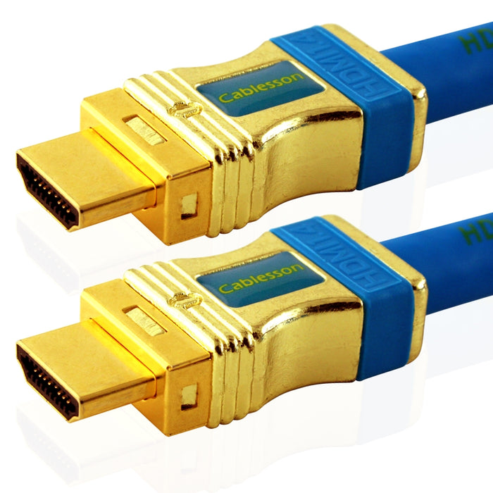 Cablesson Kaiser **FUTURE PROOF** 2160p 4k2k 5M / 5 Meter HDMI Cable 1.4 + Ethernet and Audio Return Channel (2.0/1.4a Version, 21Gbps) WITH 1.3 1.3b 1.3c 1.4 1080P, PS4, XBOX ONE, DVD, Blu-ray, VIRGIN BOX, FULL HD LCD, PLASMA & LED TVs, 3D UHD TV Lead, - hdmicouk