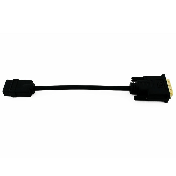 Cablesson DVI Male to HDMI Female 200mm Adapter Short Cable - Black - hdmicouk