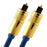 Cablesson Kaiser 10m Optical TOSLINK Digital Audio SPDIF Cable - Blue 24k Gold Casing. Compatible with PS4/PS3, Xbox One, Wii, Sky Q, Sky HD, HD TVs, DVD, Blu-Rays, AV Amp - hdmicouk