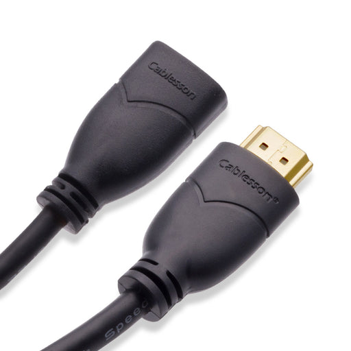 Cablesson Basic 0.2m High Speed HDMI Extension Cable - Black - hdmicouk