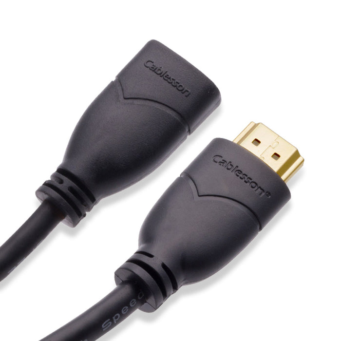 Cablesson Basic 1m High Speed HDMI Extension Cable - Black - hdmicouk