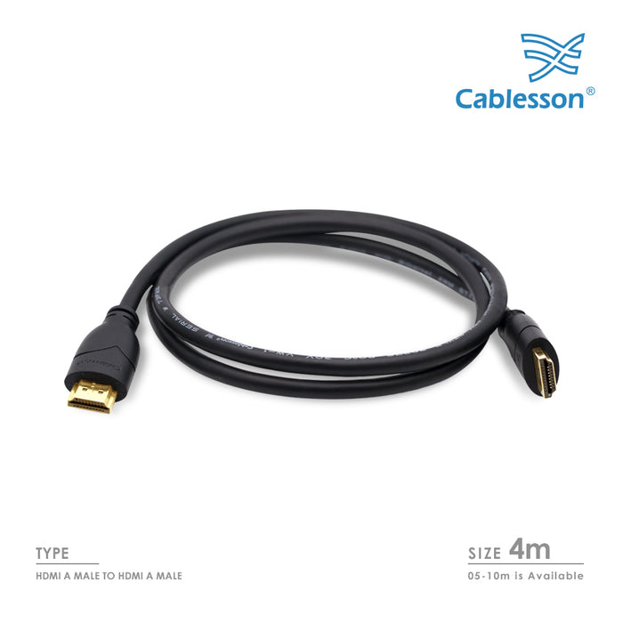 Cablesson Basics 4m High Speed HDMI Cable with Ethernet - hdmicouk